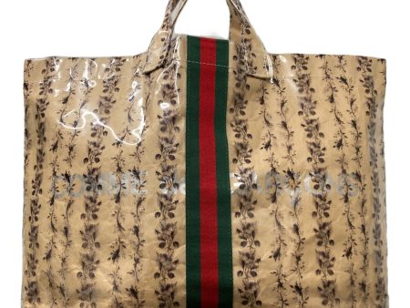 [Pre-owned] COMME des GARCONS Rose Print PVC Tote Bag OD-K201 on Sale